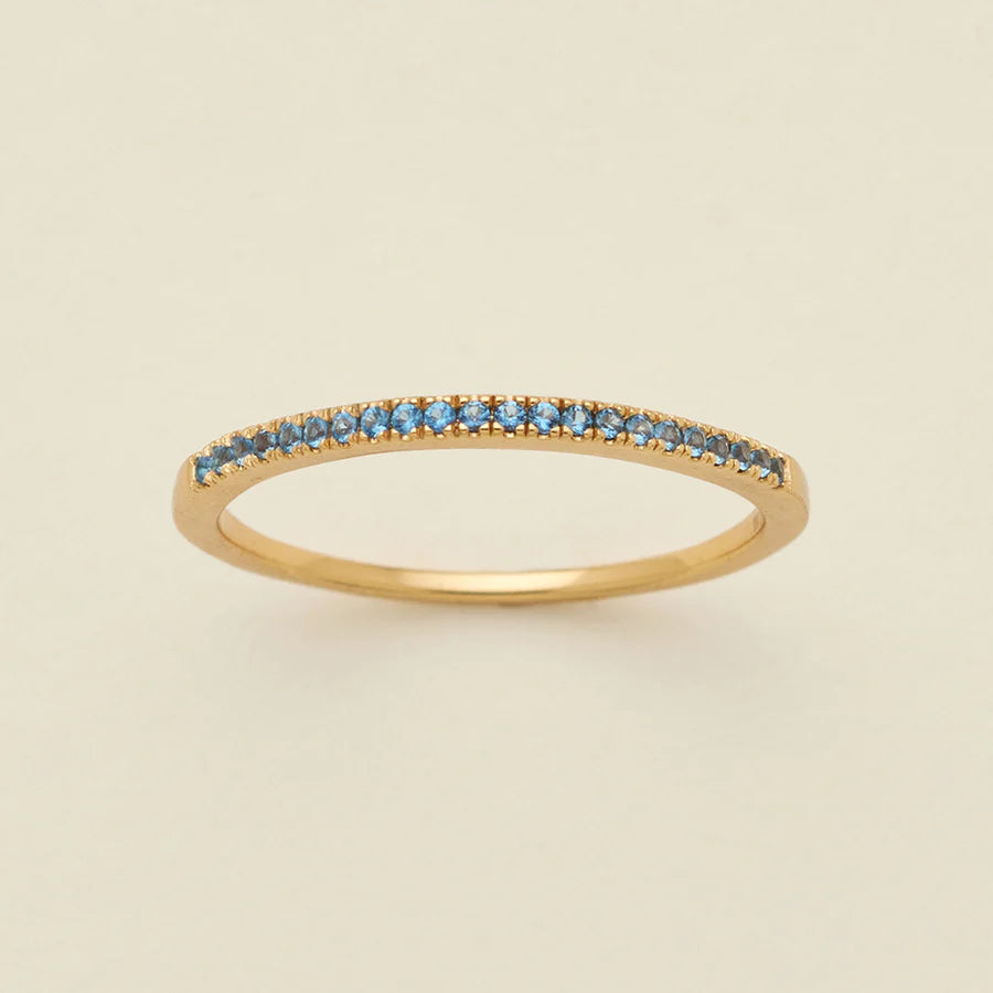Birthstone Stacking Band Ring