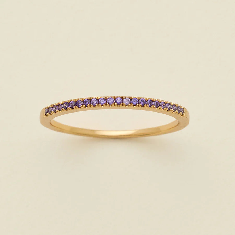 Birthstone Stacking Band Ring