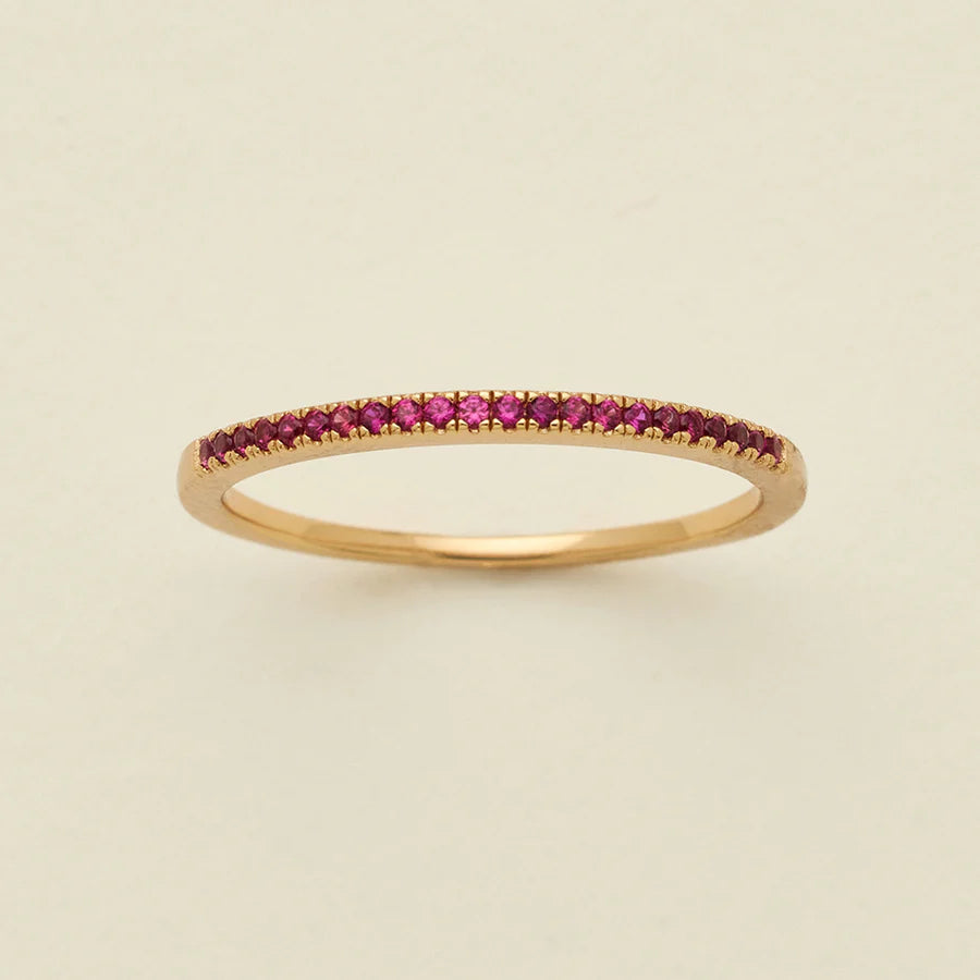 Birthstone Stacking Band Ring