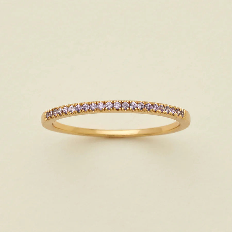 Birthstone Stacking Band Ring
