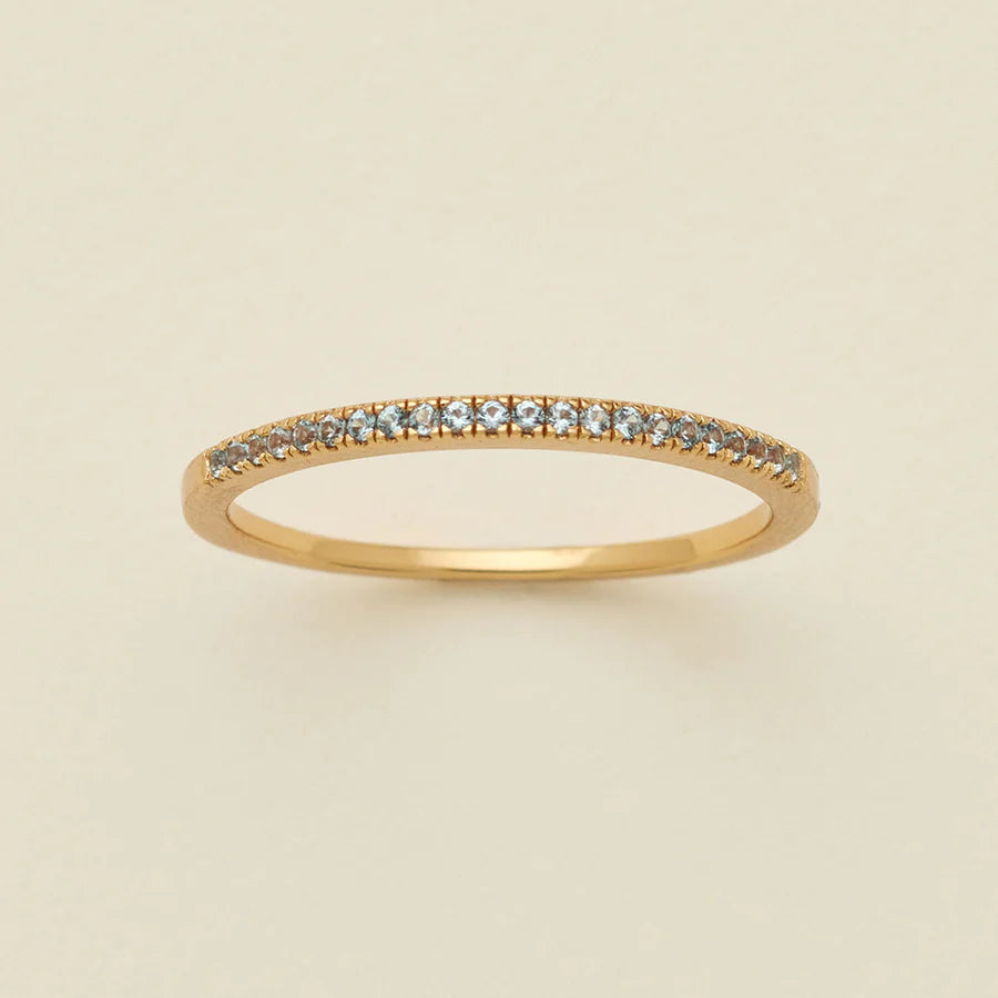 Birthstone Stacking Band Ring