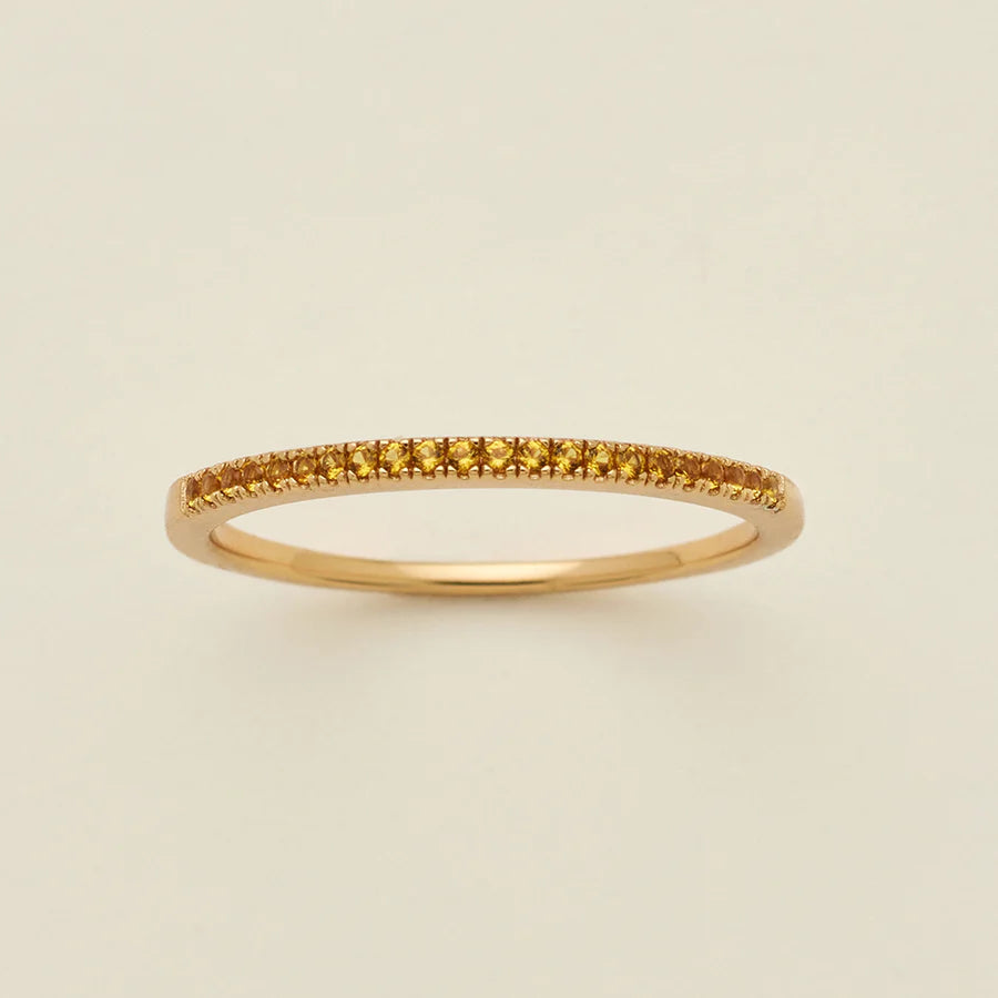 Birthstone Stacking Band Ring