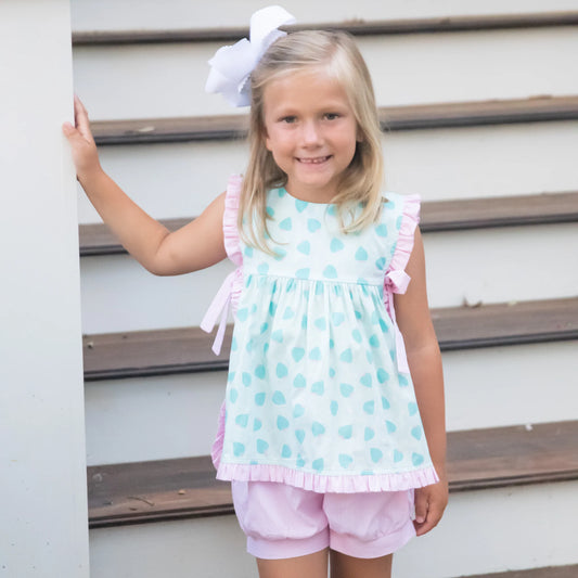 Abigail Strawberry Print Bubble