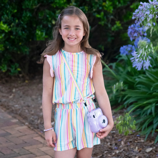 Stripe Riley Romper