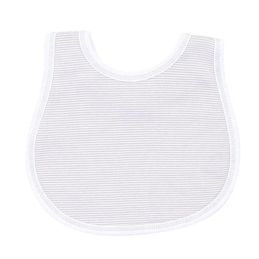 Mini Stripe Bib Silver