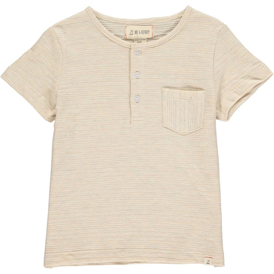 Dodger Henley | Beige Ribbed