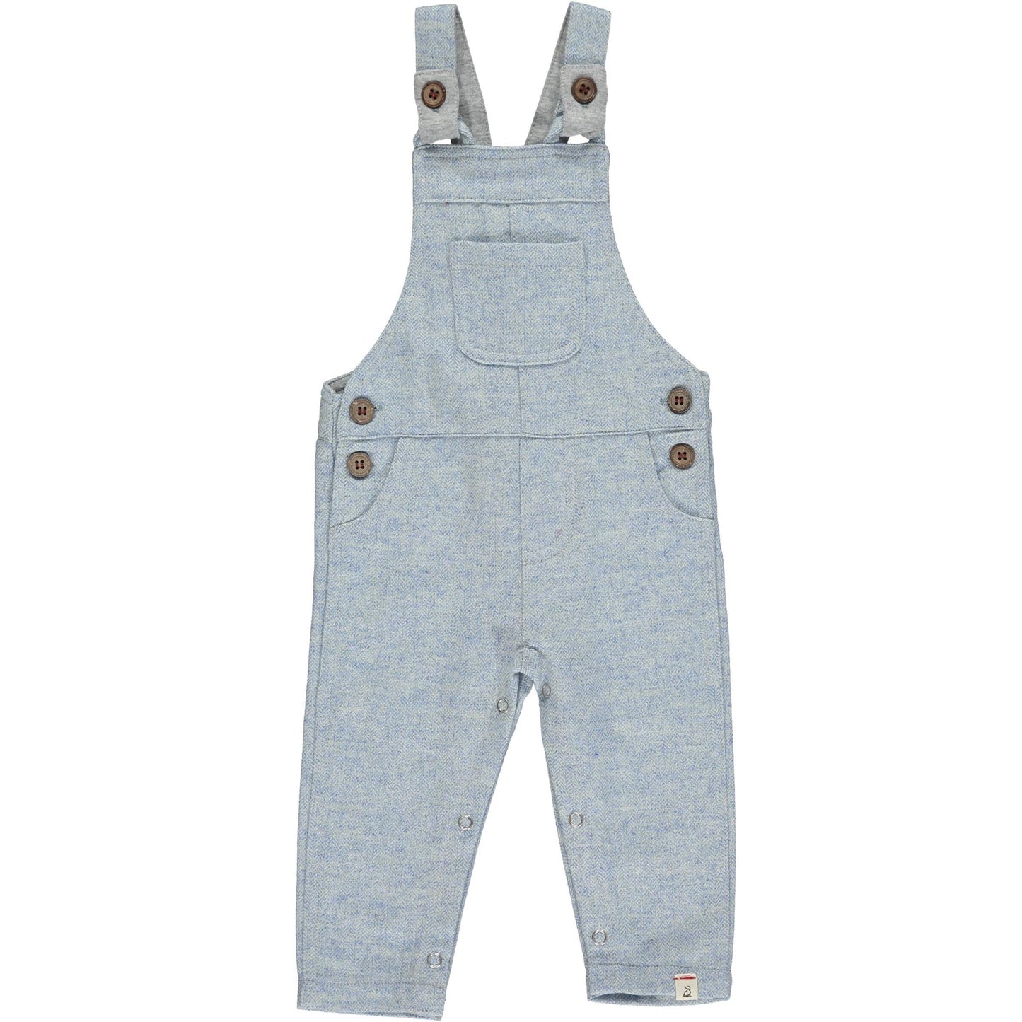 Jellico Woven Overalls Blue Wool