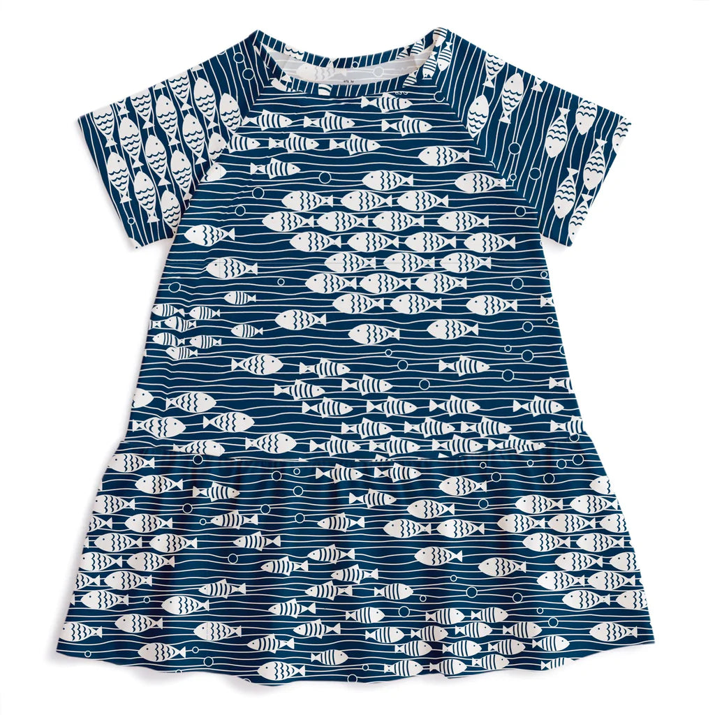 Milwaukee Dress under the sea navy