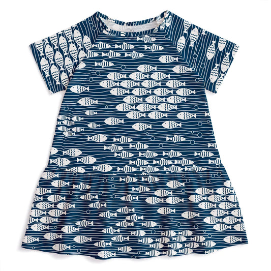 Milwaukee Dress under the sea navy