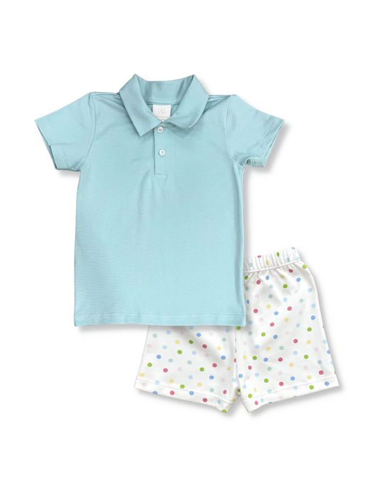 Parker Polo Short Set I Polka Dot