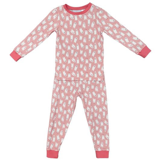 Pink Ghost Two-Piece Pajamas