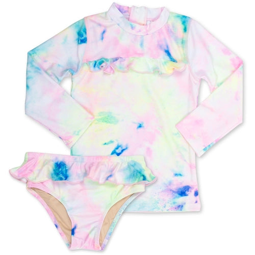 Preppy Tie Dye Rashguard Set