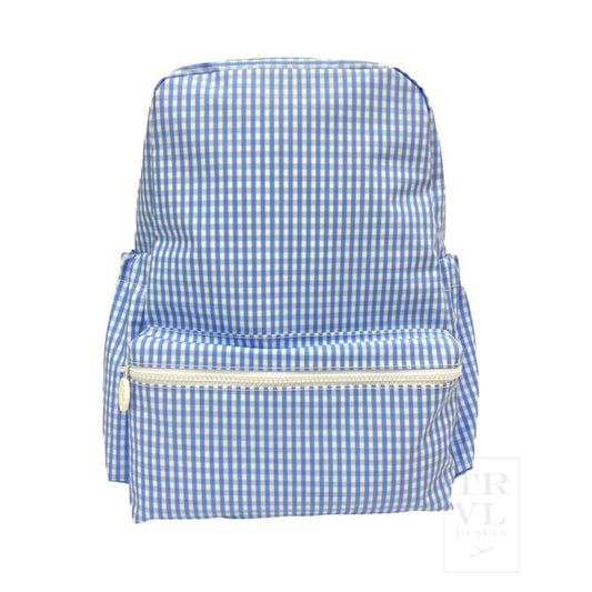 Backpack Sky Blue Gingham
