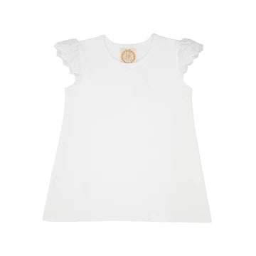 Ellens Eyelet Top | Worth Avenue White
