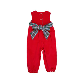 Sleeveless Rebecca Romper Corduroy Richmond Red