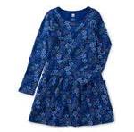 Long Sleeve Pocket Dress Forest Bunny