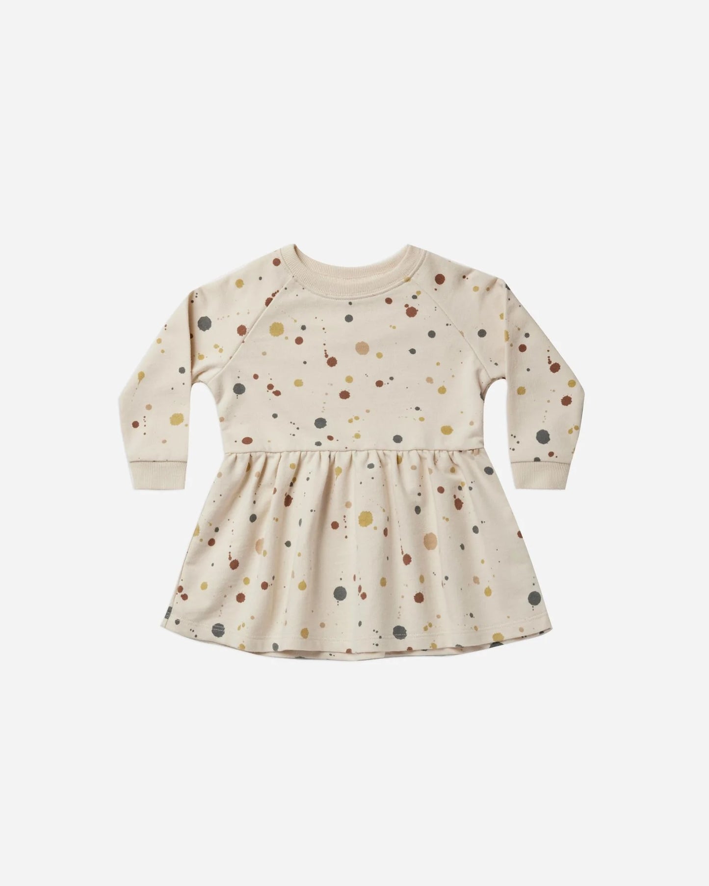 Long Sleeve Raglan Dress Splatter