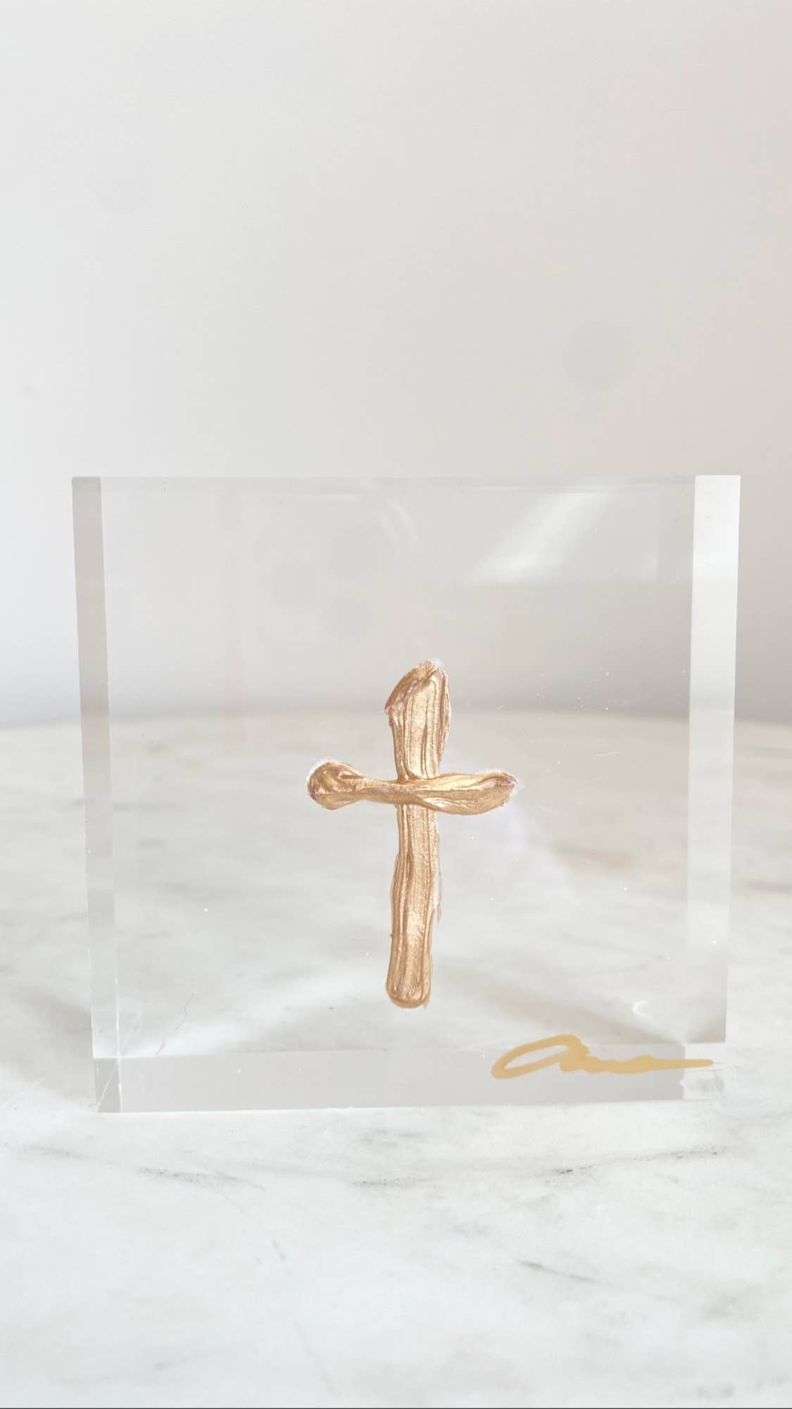 Anna Walding Art - Acrylic Cross Block