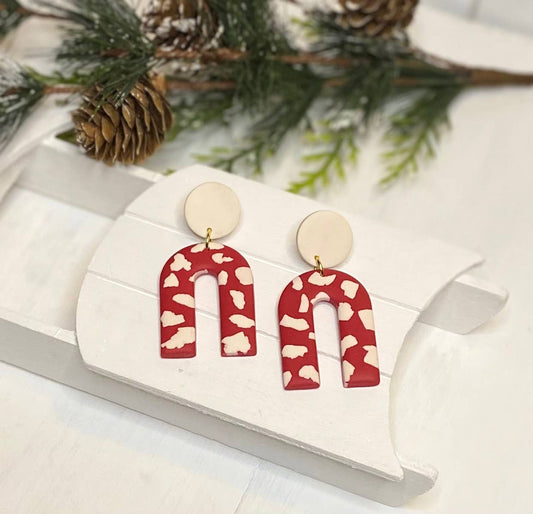 Leopard Holiday Arches | Red/White