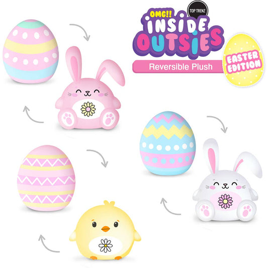 Top Trenz Inc. - Inside Outsies Reversible Plush - Easter Edition