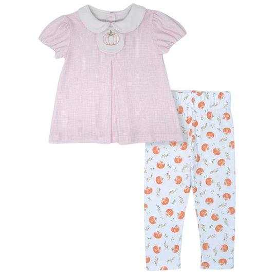 Timeless Tab Legging Set | Pink Pumpkin