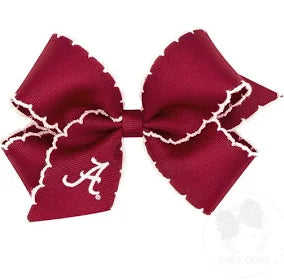 Collegiate Medium Moonstitch Bow | Alabama