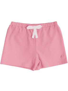 Shipley Shorts With Bow and Stork in Hamptons Hot Pink/ Worth Avenue White