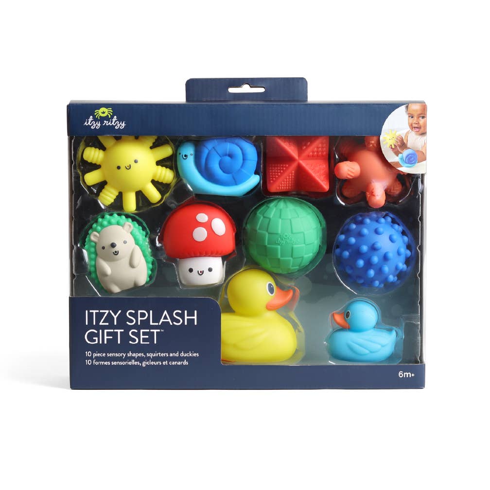Itzy Splash Gift Set™ Soft Bath + Water Toys