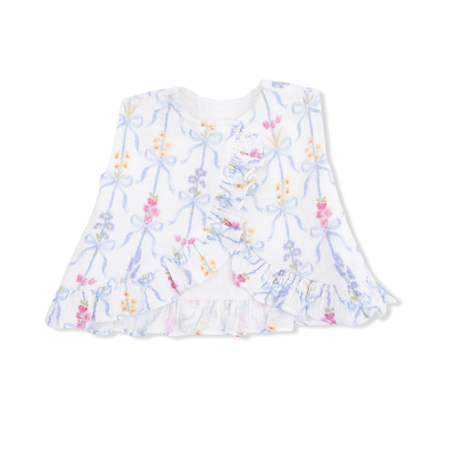 Ruffle Back Top & Bloomer Set | Ribbon Bouquets