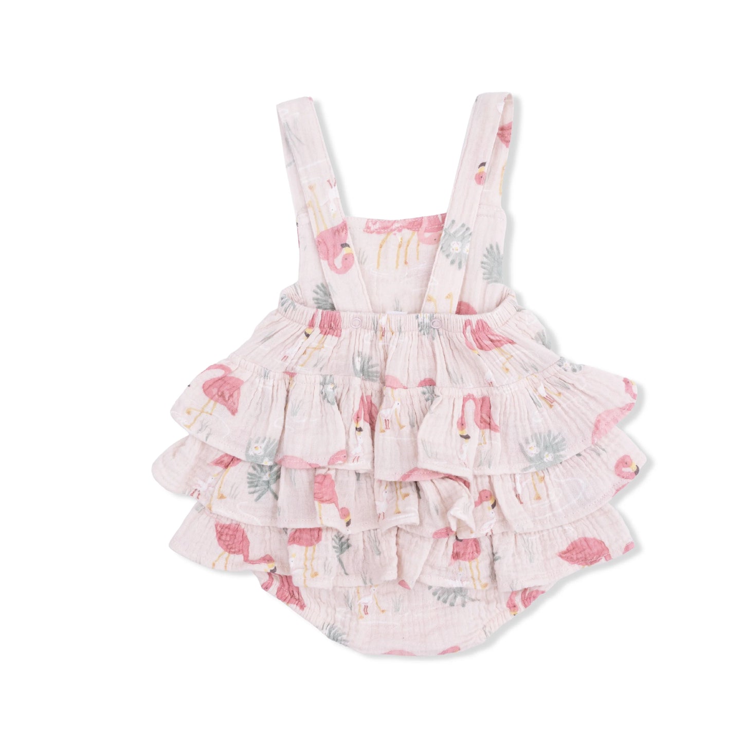 Ruffle Sunsuit | Flamingos