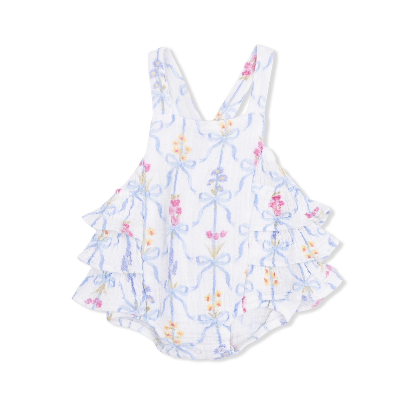 Ruffle Sunsuit | Ribbon Bouquets