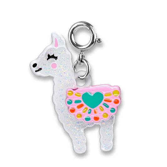 Glitter Llama Charm