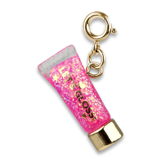 Gold Glitter Lip Gloss Charm