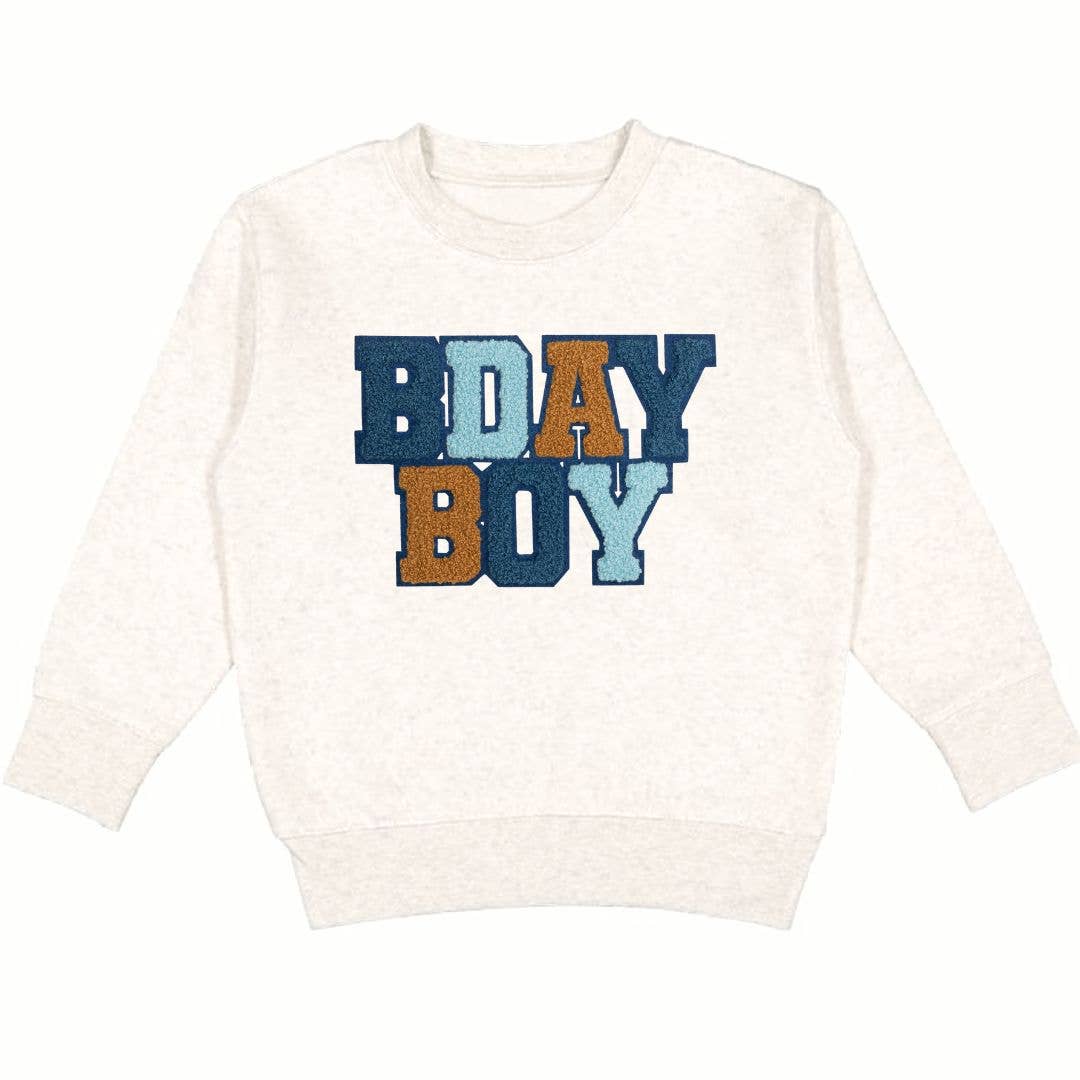 Birthday Boy Patch Sweatshirt | Natural