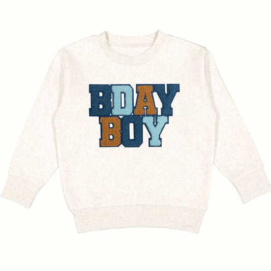 Birthday Boy Patch Sweatshirt | Natural