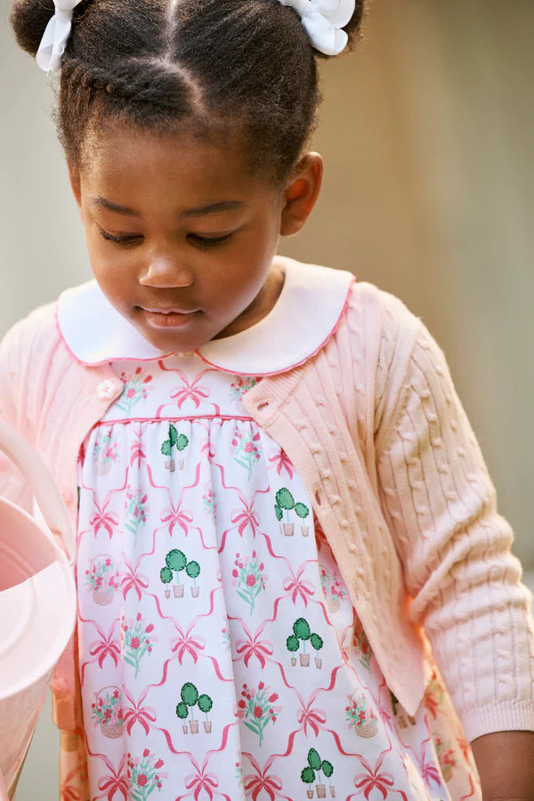 Sleeveless Mary Dal Dress | Boxwoods & Bows with Romany Rose & Worth Avenue White