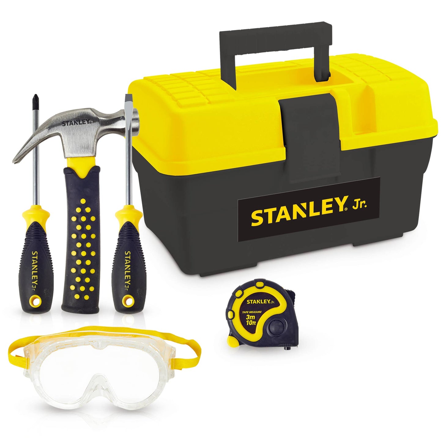 Red Toolbox Stanley Jr. 5-Piece Tool & Toolbox Set