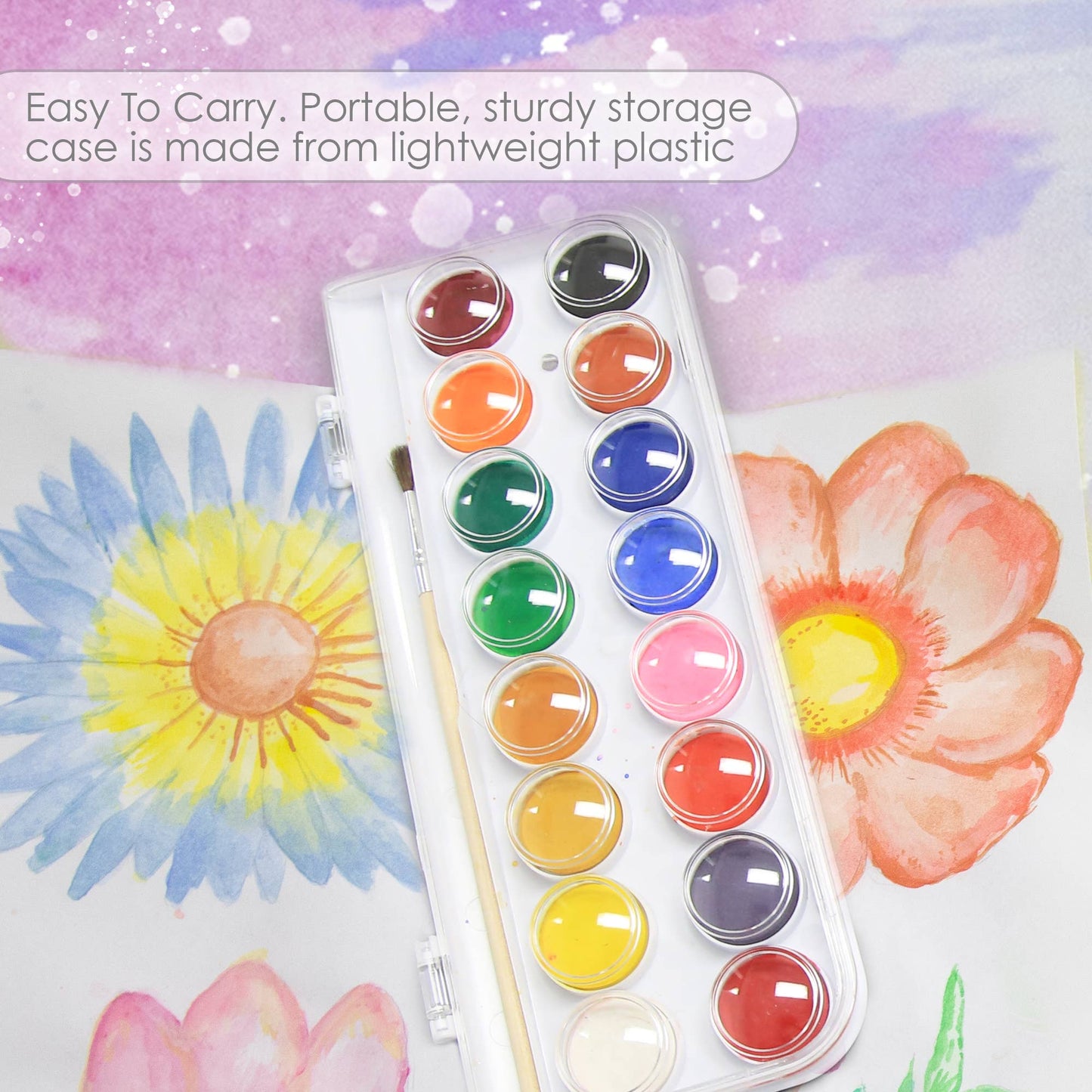 Watercolor w/ Brush 16 Color