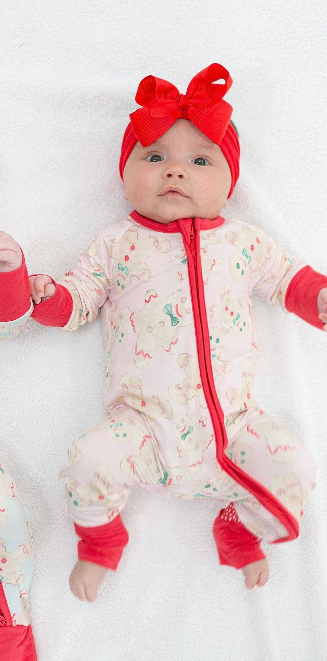 Sweet Bay Clothing - Pink Gingerbread Zipper Onesie: 6-9M