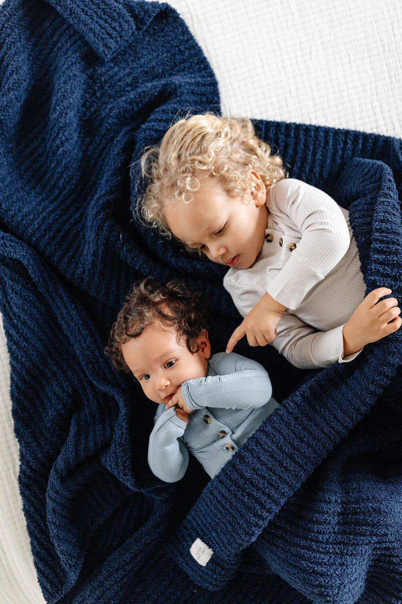 Chenille Blanket | Navy