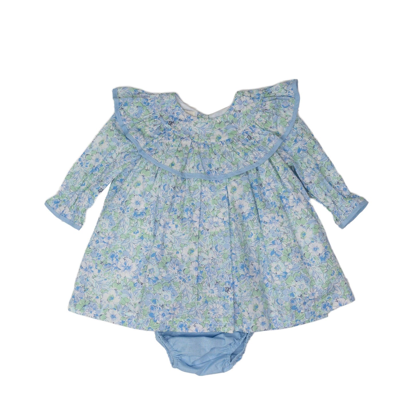 Layla Blue Floral Bloomer Set