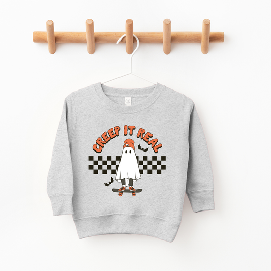 Creep it Real Toddler and Youth Sweatshirt | Grey