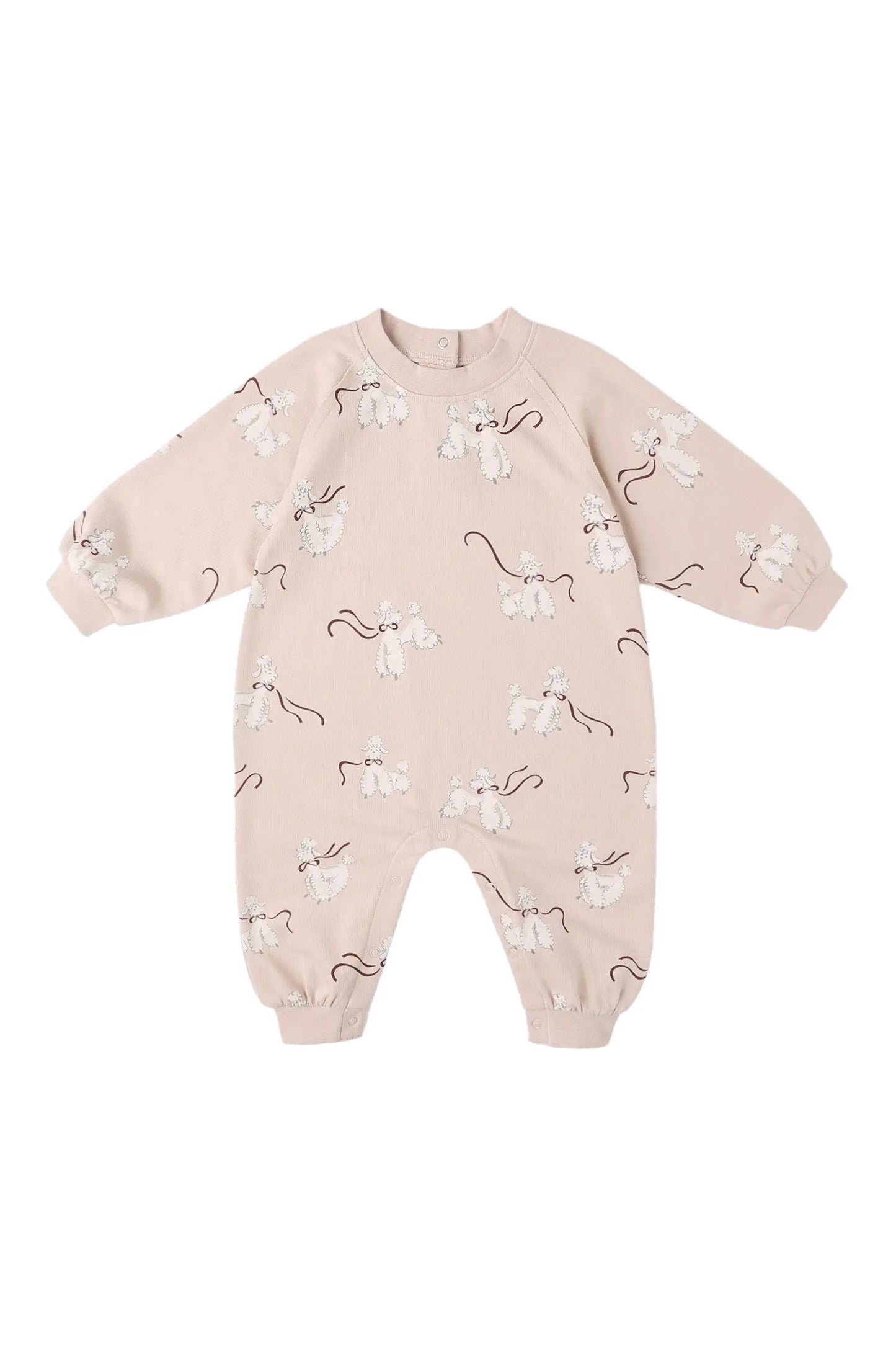 Poodle Print Cotton Blend Romper Rylee + Cru
