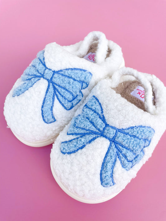 Toddler/Kids Slipper | Blue Bow