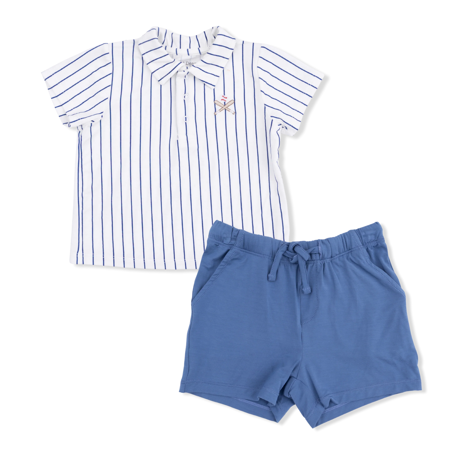 Polo with Everyday Short | Baseball Stripe