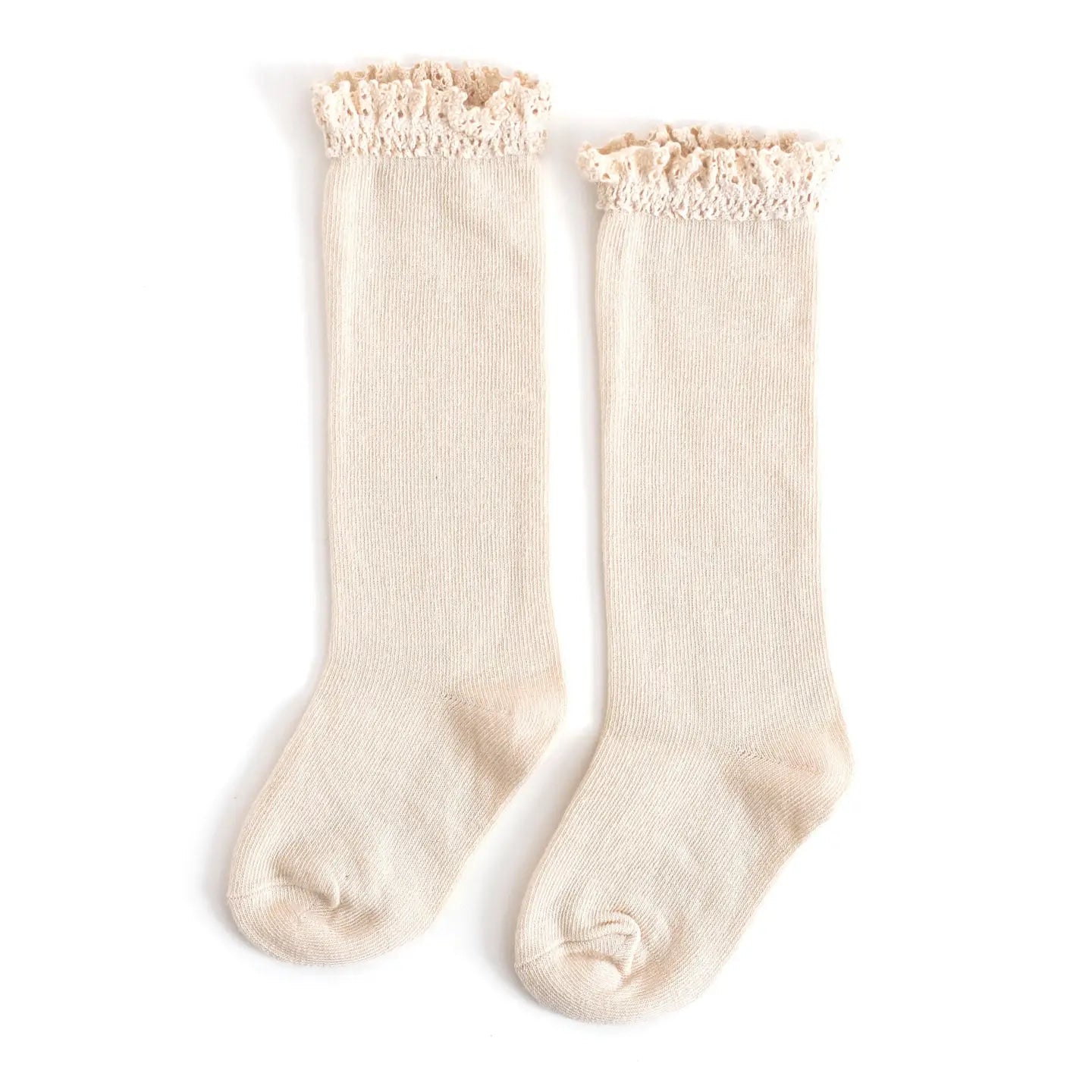 Little Stocking Co. - Vanilla Lace Top Knee Highs