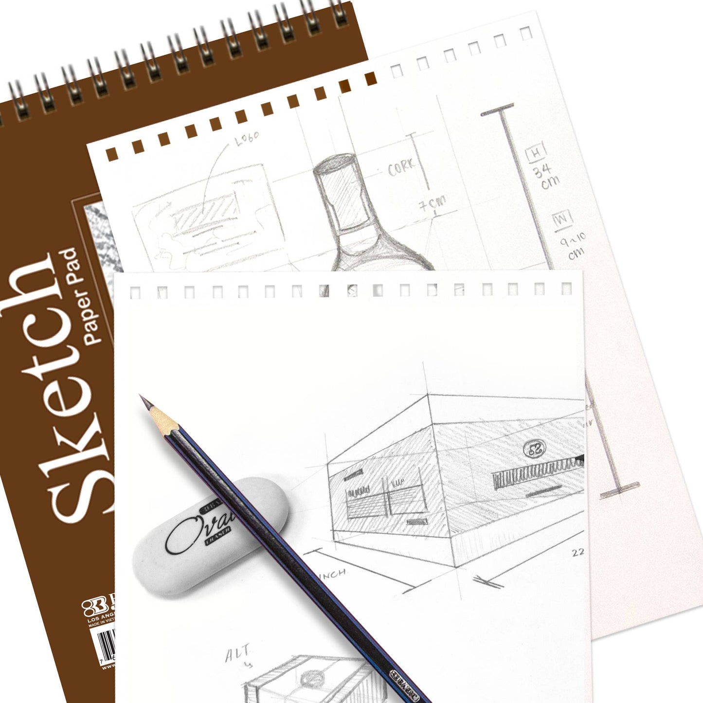 Sketch Pad Top Bound Spiral 6"X 8"