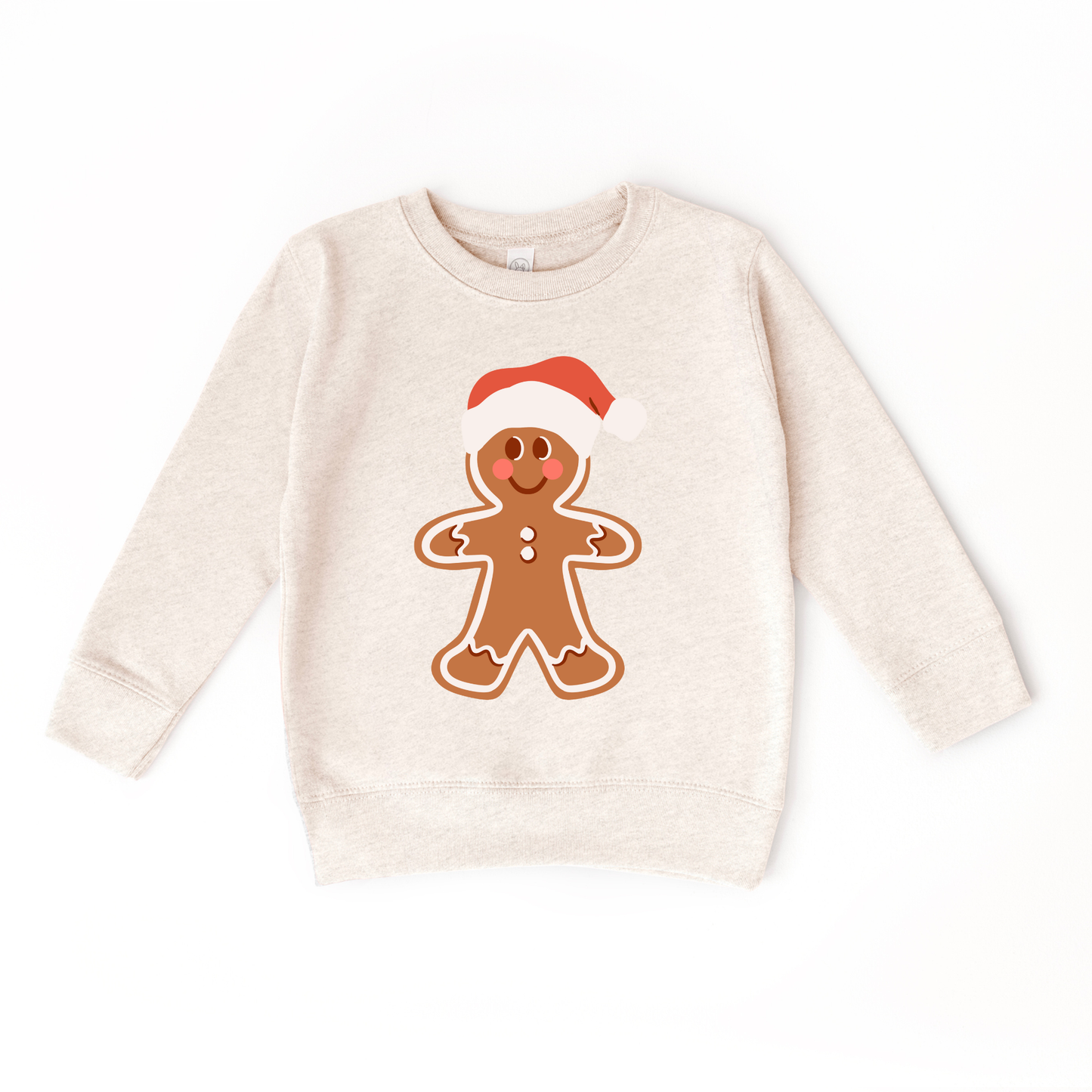 Gingerbread Man Christmas Kids Sweatshirt