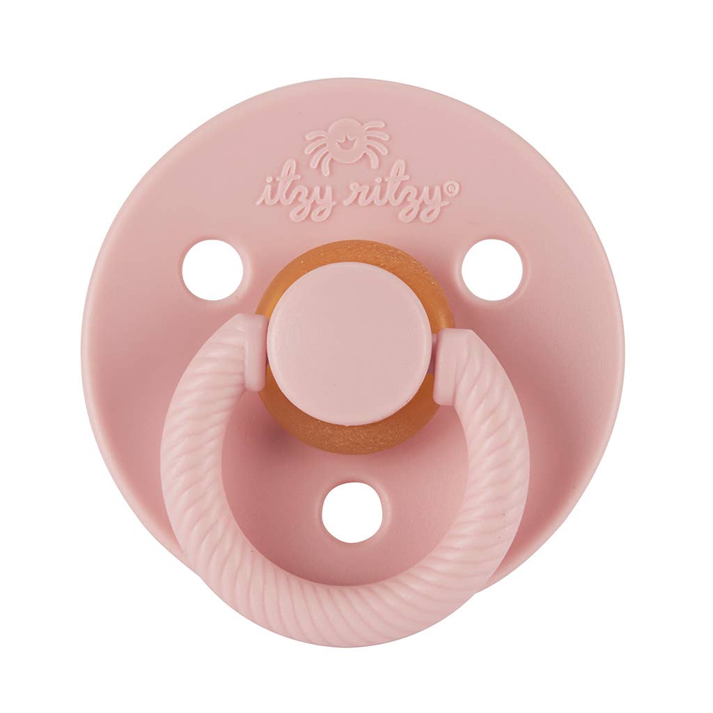 Itzy Soother™ Natural Rubber Paci Sets - Blossom + Rosewood