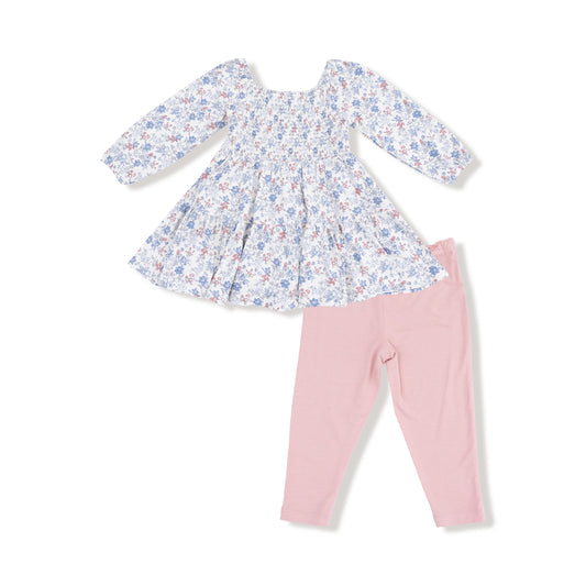 Cap Sleeve Dress & Bamboo Legging Set | Country Girl Floral